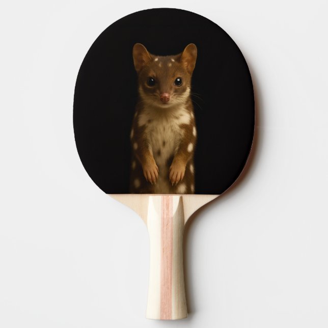 Svart 4 Luxe ping pong-paddle, Söt Quoll  Pingisracket (Baksidan)
