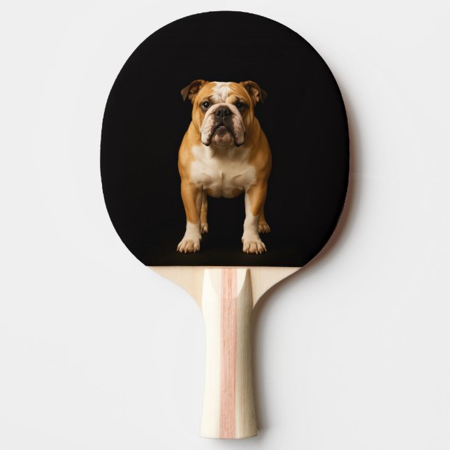 Svart 4 Luxe ping pong-paddle, Stamina Bulldog Pingisracket (Framsidan)