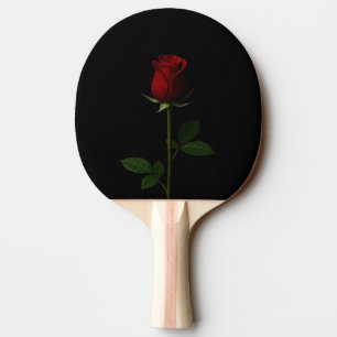 Svart 4 Luxe ping pong-paddle, Velvet Red Rose Pingisracket