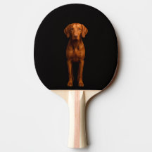 Svart 4 Luxe ping pong-paddle, Vigilant Vizsla Hun