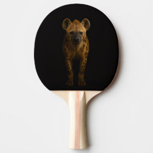 Svart 4 Luxe ping pong-paddle, Vild Fläckig Hyena Pingisracket