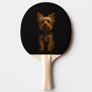 Svart 4 Luxe ping pong-paddle, Yorkshire Terrier Pingisracket