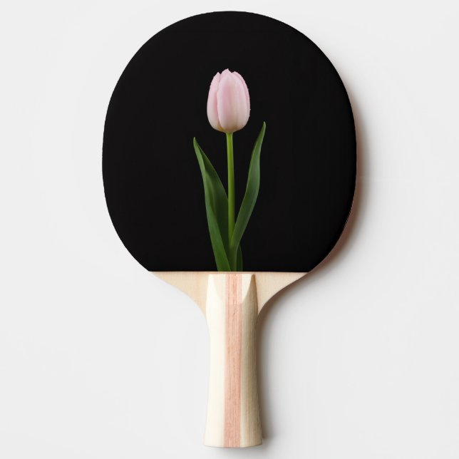 Svart 4 Luxe pingisracket, Rosabränd Tulpan Pingisracket (Framsidan)
