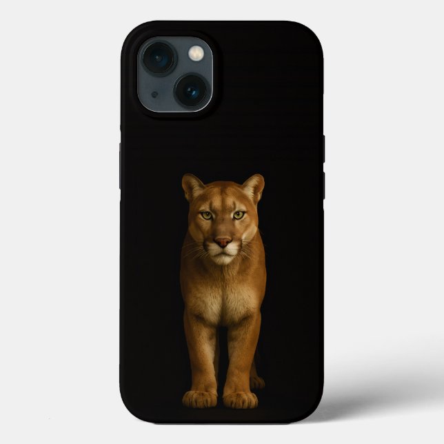 Svart 4 Lyx iPhone 13, Tyst Prime Puma (Baksida)