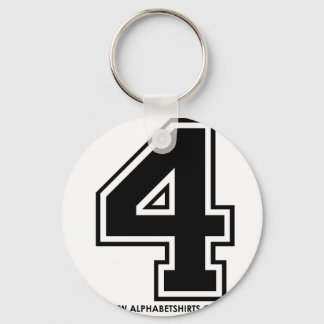 Svart 4 nyckelring