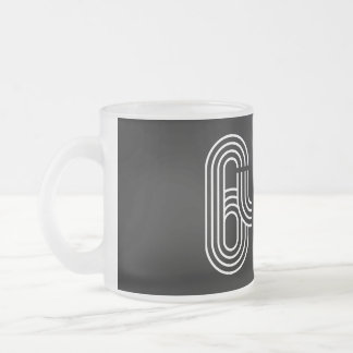 Svart 6453-mugg frostad glasmugg