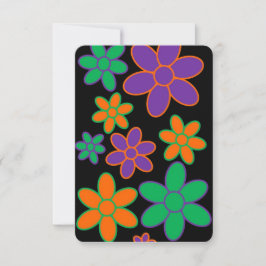 Svart 70-årskort för skotsk Dikt i Stil