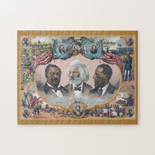 Svart abolitionist Heroes, Frederick Dougla$$ Pussel