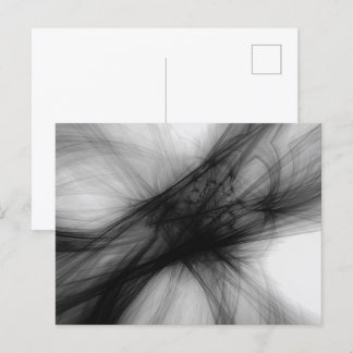 Svart abstrakt - B&W Vykort