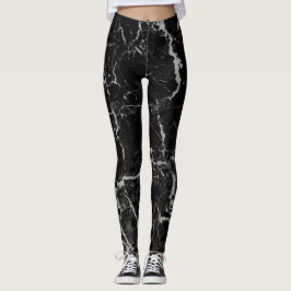 Svart, abstrakt, grått leggings