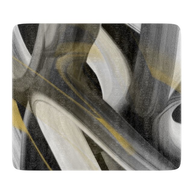 Svart Abstrakt i skärningspunkten Insida Decor Bla (Framsidan)