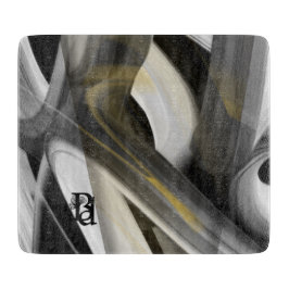 Svart Abstrakt i skärningspunkten Insida Decor Bla