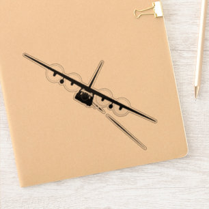 Svart AC-130-framsida, Silhouette Klistermärken