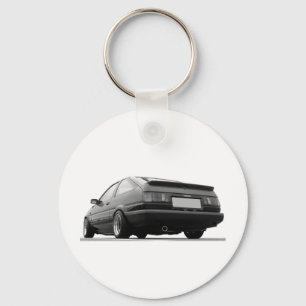 Svart AE86 & vit Nyckelring