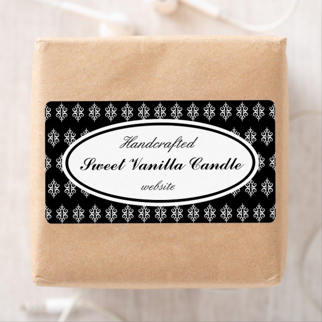 Svart affärsetiketter för Snöre Fraktsedel (Insitu)