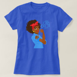 Svart african rosie, vi kan göra det t shirt