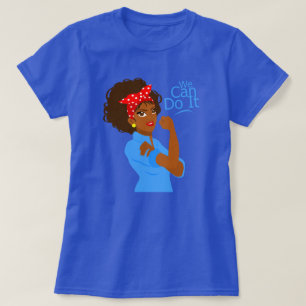 Svart african rosie, vi kan göra det t shirt