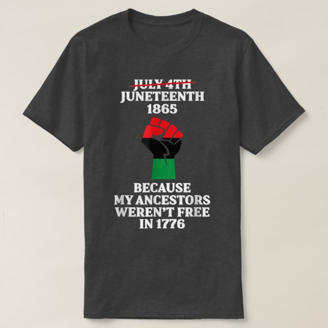 Svart afrikansk Flagga P T Shirt (Design framsida)