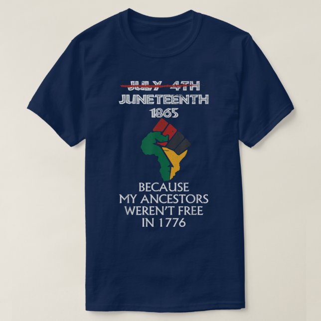 Svart afrikansk Flagga P T Shirt (Design framsida)