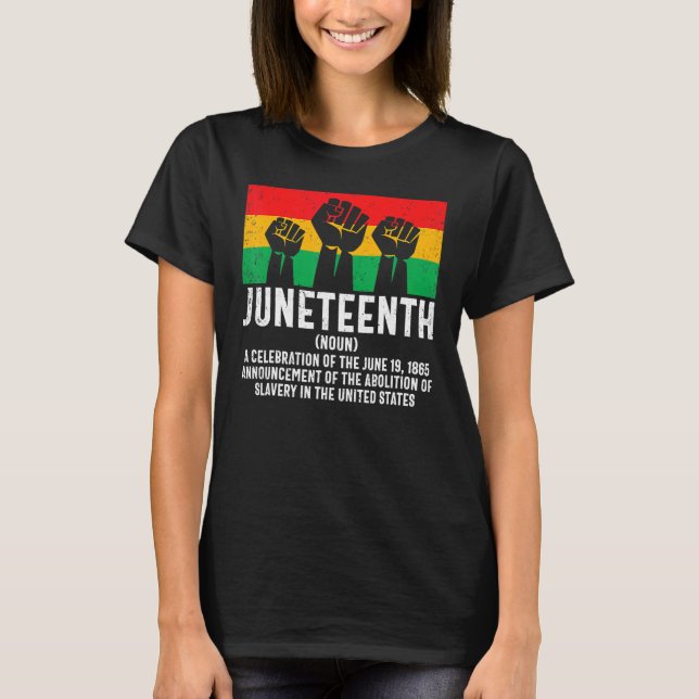 Svart afrikansk frigiven t shirt (Framsida)