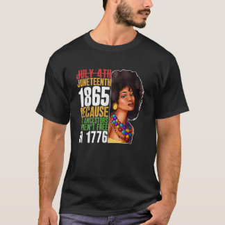 Svart afrikansk svart historia 1865 t shirt