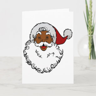 svart afrikansk tomte jul inbjudan