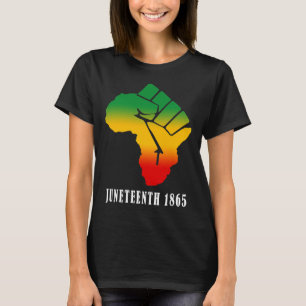 Svart afrikanska Karta, amerikanska, 18:e Ancestor T Shirt