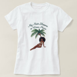 Svart afro-hår naturligt hår grafiskt t-shirt