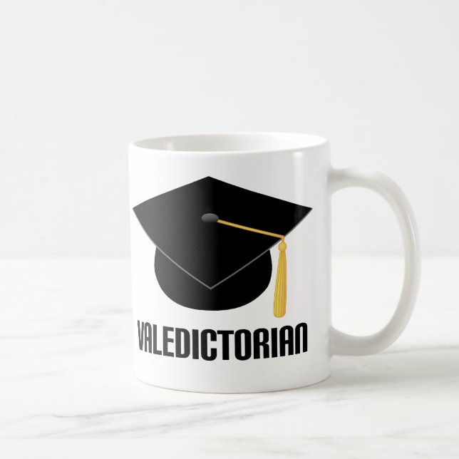 Svart akademiker hatt för Valedictorian Kaffemugg (Höger)