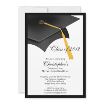 Svart akademiker lockstudentfestinbjudan