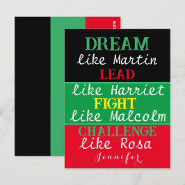 Svart äldre BLM svart historikmånad - vykort