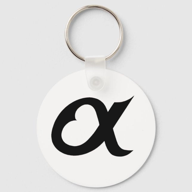 svart alkust nyckelring (Framsida)