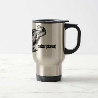 svart alligatortravel mug resemugg