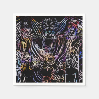 Svart Älskare-Tarot Card Pappersservett