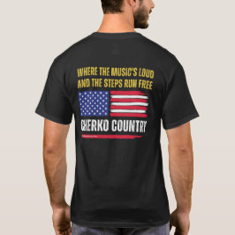 (Svart) amerikansk flagga / Musik är högt & steg s T Shirt
