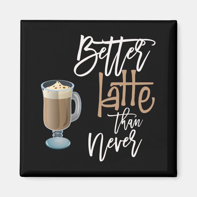 Svart än svart Roligt av kaffeoffert utan  Magnet (Framsidan)