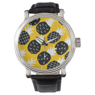 Svart ananas armbandsur