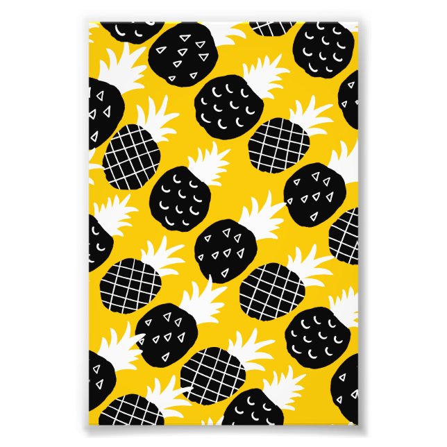 Svart ananas fototryck (Framsidan)