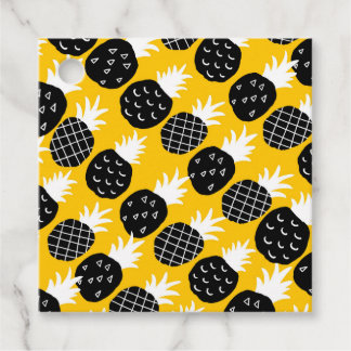 Svart ananas gåvor etiketter