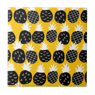 Svart ananas kakelplatta