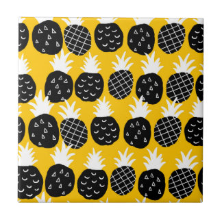 Svart ananas kakelplatta