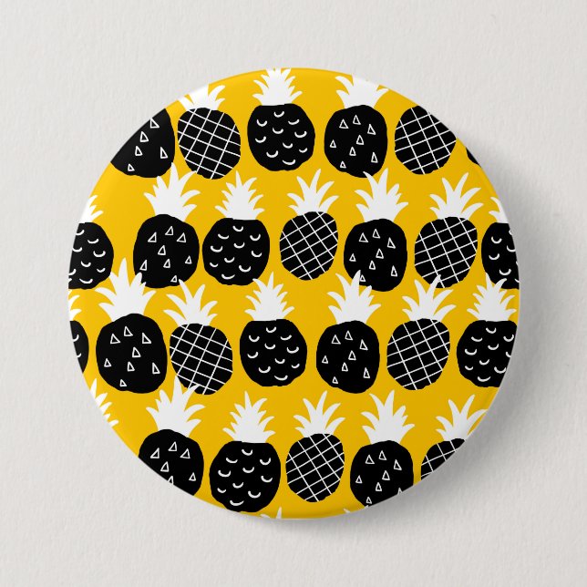 Svart ananas knapp (Framsida)
