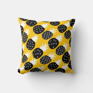 Svart ananas kudde