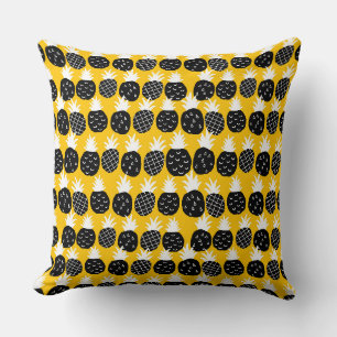 Svart ananas kudde