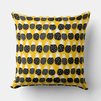 Svart ananas kudde