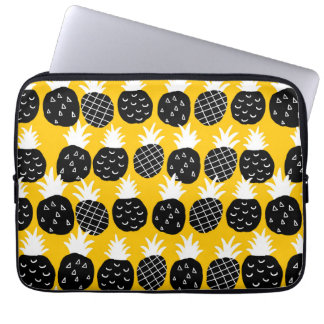 Svart ananas laptop fodral