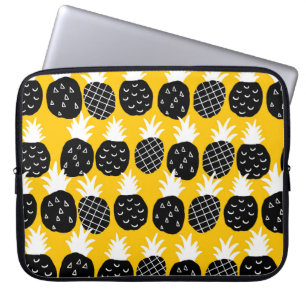 Svart ananas laptop fodral