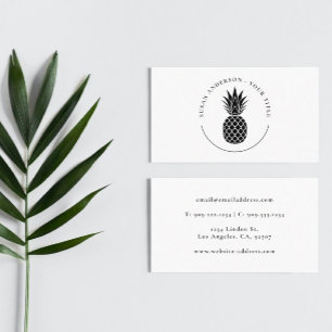 Svart ananas, Logotyp, Affärskort Visitkort