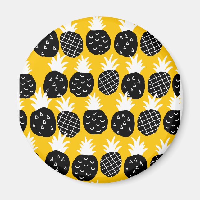 Svart ananas magnet (Framsidan)