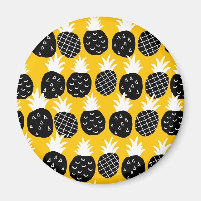 Svart ananas magnet (Framsidan)
